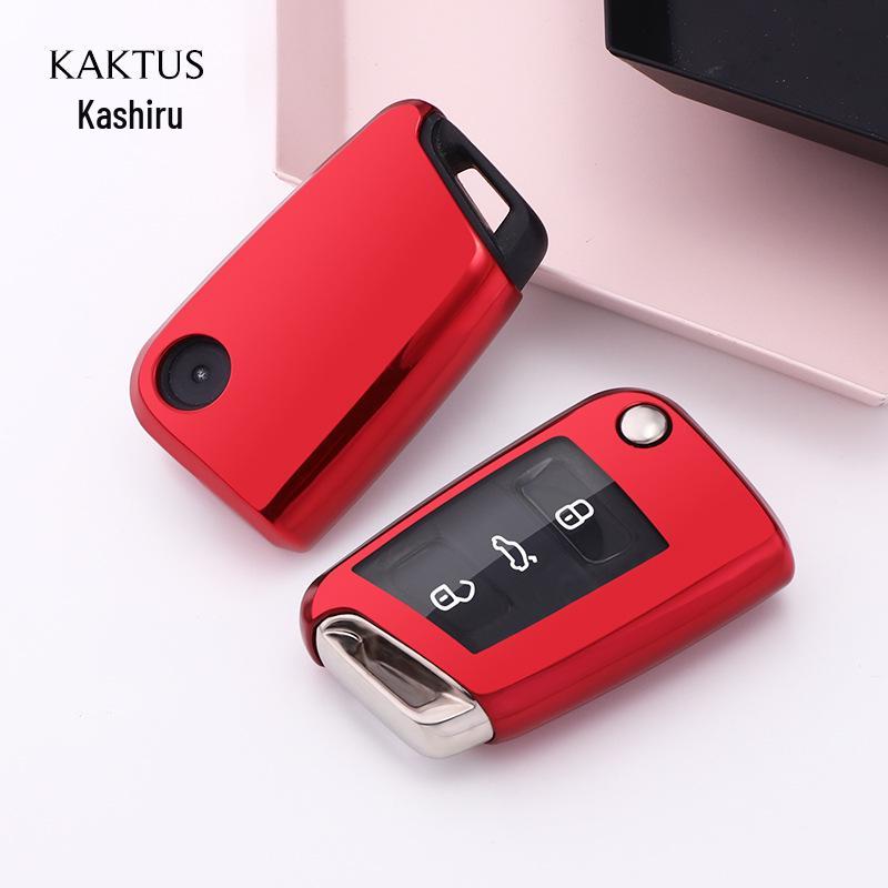 

KAKTUS Kashi Ru Чехол для ключа автомобиля для Volkswagen Polo/T-Cross/Taigo - Защитный чехол
