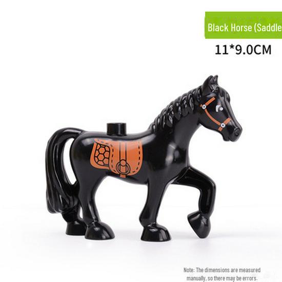 Lego-Compatible Large Animal Accessories Building Blocks for Kids' Prairie, Ocean, Jungle Simulations, Ages 3+