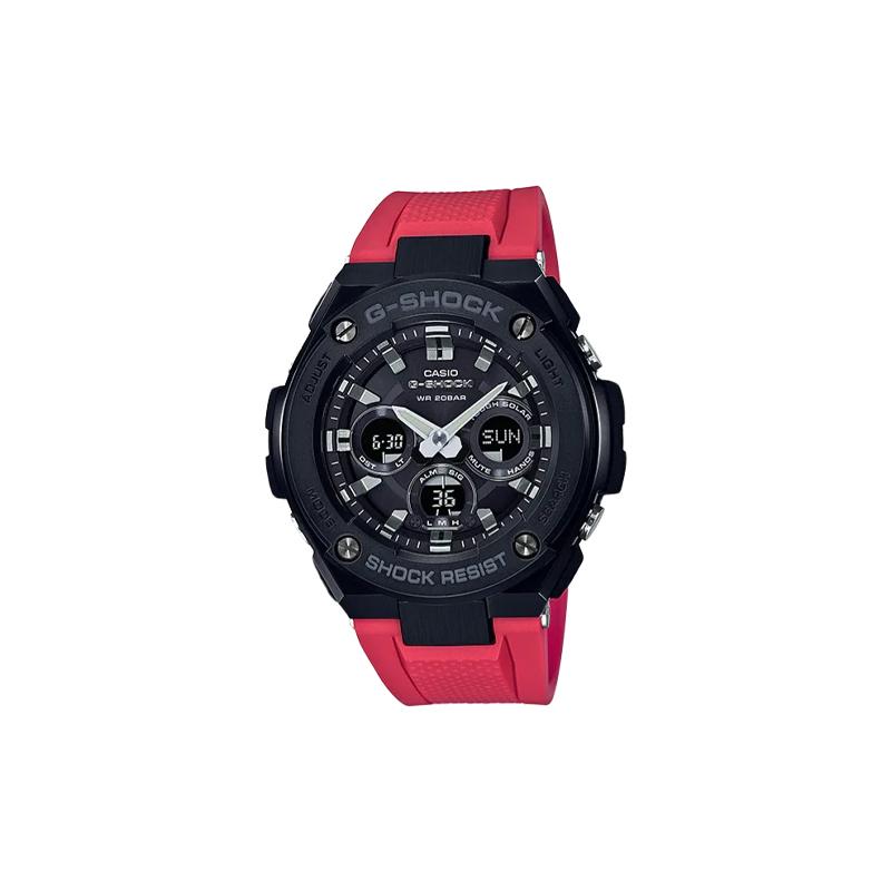 

Casio G-STEEL series-S disc dual display solar power date display quartz movement resin strap Japanese and Korean watch men s watch GST-S300G-1A4 чорний