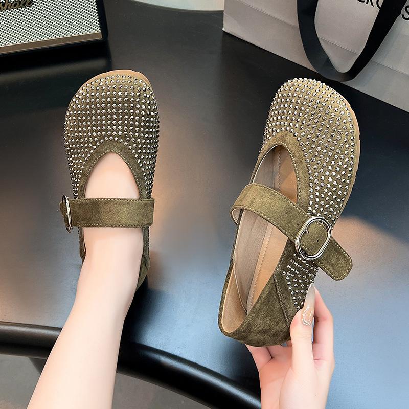 Fashion and Foreign Old Beijing Cloth Shoes Women's 2025 New Shallow Mouth Flat Bottom Non-slip Grandma Shoes In the Elderly Mother Shoes