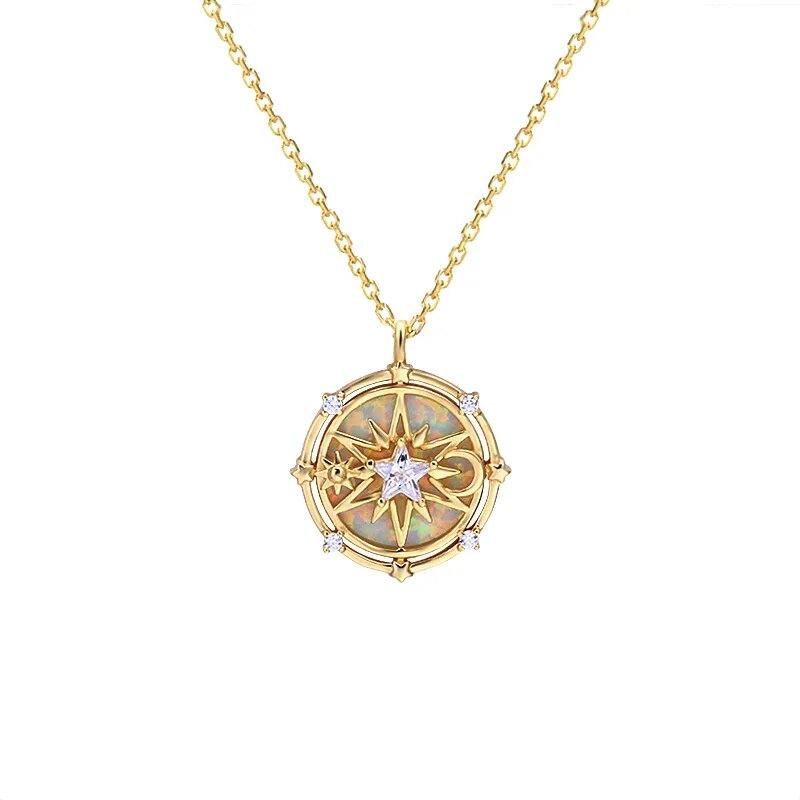 

Аниме Cardcaptor Sakura Card Captor Clear Card Dream Clow S925 Серебряное ожерелье Wand Star OST Опал Подвеска Ювелирные изделия Подарок на день рождения