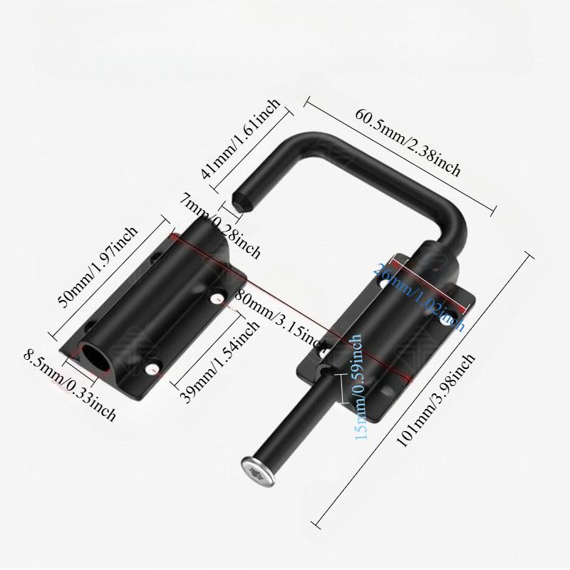 1Pc Durable Aluminum Alloy Door Latch Lock 90/180 Degree Gate Latch Safety Anti-theft Buckle Door Bolts Door Buckle Hardware