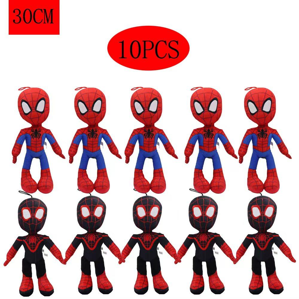 

10Pcs Man Spidermaned Plush Toys Movie Dolls Marvel Avengers Soft Stuffed Hero Captain America Iron Christmas Gifts