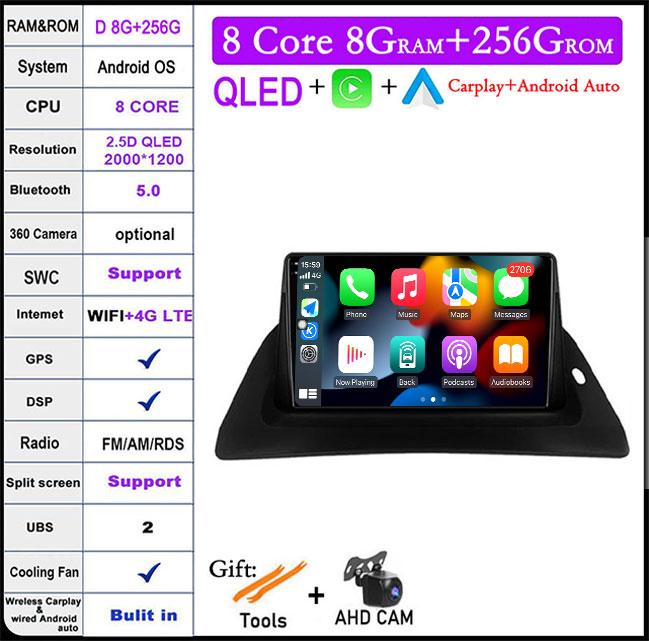 For Renault Kangoo 2009 2012 2015 2016 2017 2018 Car Radio Multimedia Video Player Navigation Android Auto