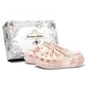 Crocs Crush Clog EVA Marie Sauce Decorative Buckle Comfortable Fashion Versatile Gift Box Edition Clogs Unisex Lotus Powder
