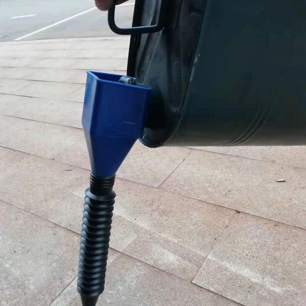 Portable Engine Oil Filling Funnel Plastic Refueling Gasoline Filter Change Oil Funnel