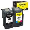 Tinta Canon BC310 XL BC311 XL Galac com nível de tinta restante Conjunto de duas impressoras PIXMA + cartuchos, alta capacidade, indicador. (BC-310 + BC-311) (Preto