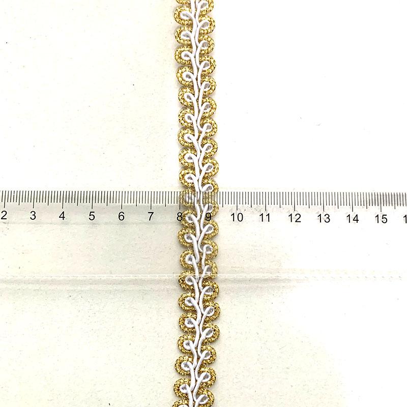 5m/16.4ft Each Pack 1.4cm Wide Curtain Centipede Lace Curve Wave Trim Handmade DIY Craft Sewing Trims Ribbons Curtain Decoration