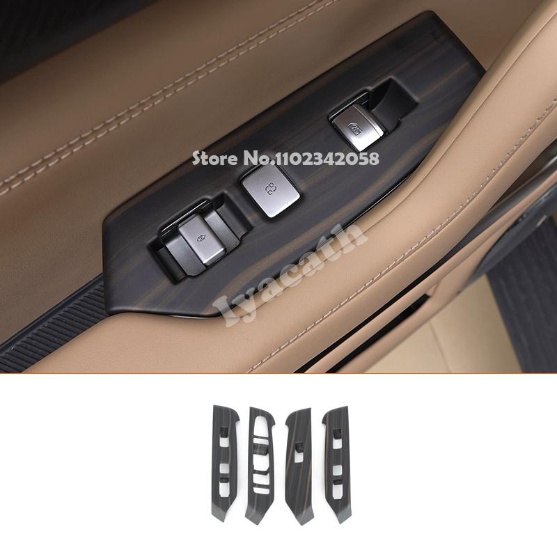 For BYD Leopard 8 FangChengBao 8 2024 2025 ABS Wood Door Handle Armrest Window Lift Switch Cover Gear Shift Panle AC Vent Cover