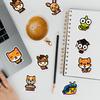 50 Pieces of Cartoon Zoo Graffiti Stickers for Mobile Phones and Notebooks, Waterproof Decorative Stickers, Creative Animal Stickers