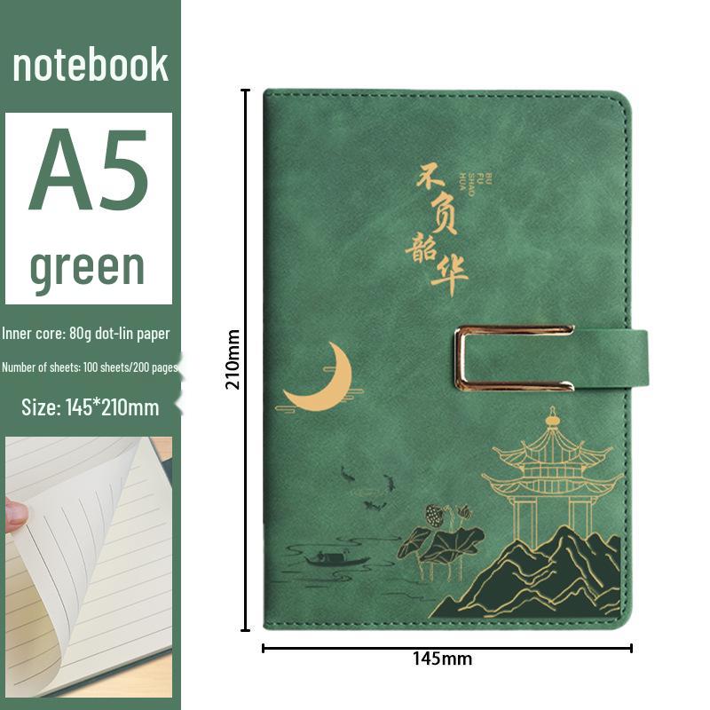 A5 Custom Thick Notebook: High-Value Student Prize & Enterprise Meeting Journal with Logo Printing.