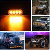 LED Emergency Light 12V 24V Amber LED Truck Car Grille Lights Flasher LED Emergency Beacon Strobe Signal Light