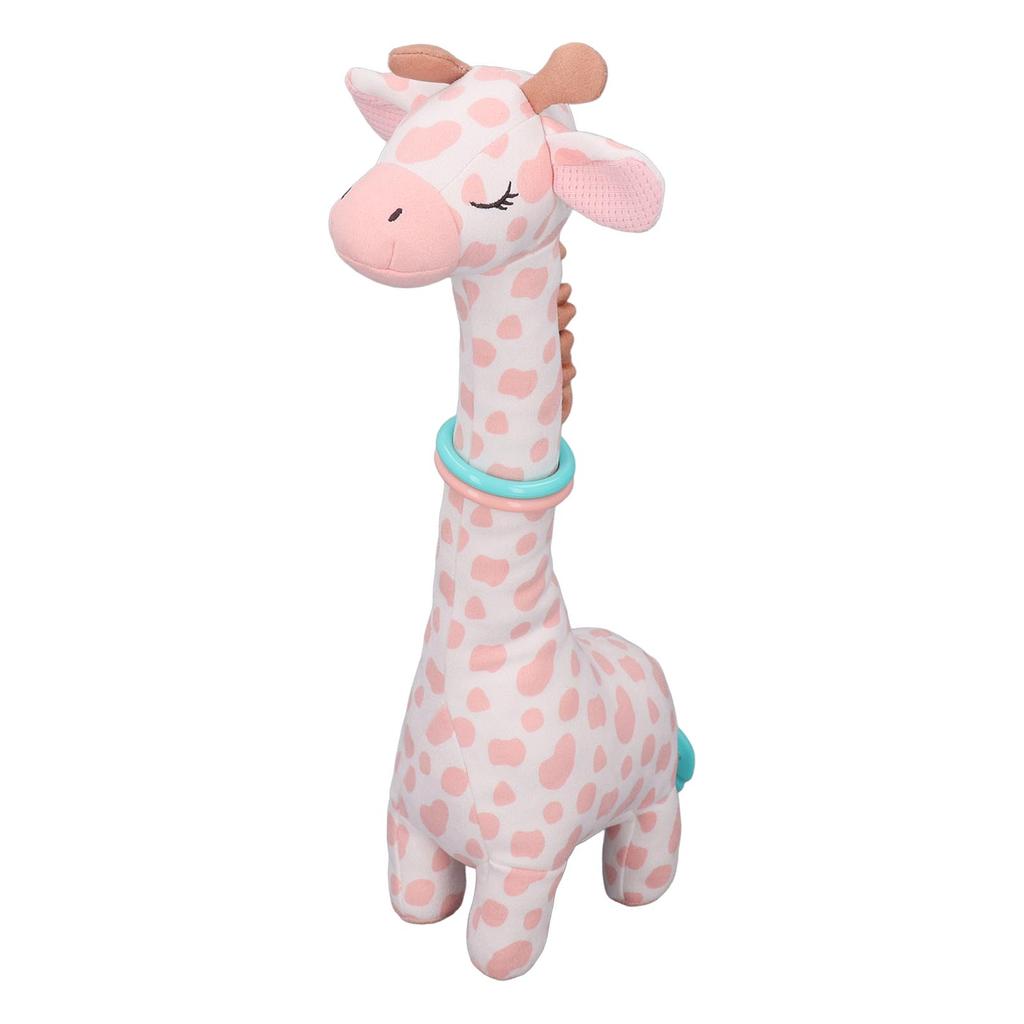 Plush Giraffe Teether Toy Fun Teether Design Cute Infant Plush Stuffed Giraffe Toy for 0‑1 Years Old Newborn
