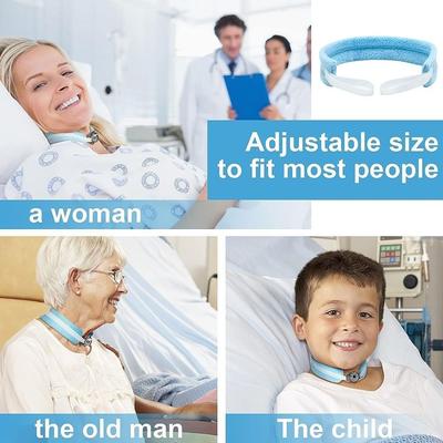 Kits de Cuidado de Soporte de Tubo de Traqueostomía Reutilizable Accesorios de Banda para el Cuello para Laringectomía Sujeción de Traqueotomía de Espuma