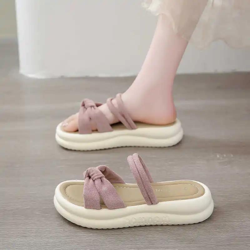 Sling Back Round Tip Sandals For Sea Slippers Women's Shoes For Women Original Flip Flops Sneakers Sport New Fast 2025new