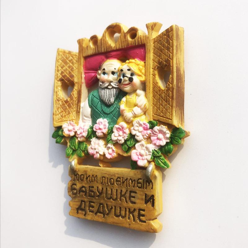 Russia 3D Fridge Magnet Tourist Souvenirs Refrigerator Magnetic Decoration Articles Collection Handicraft Gift