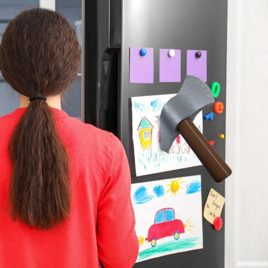 Axes Refrigerator Magnet Plastic 3D Throwing Hatchet Fridge Magnet Home