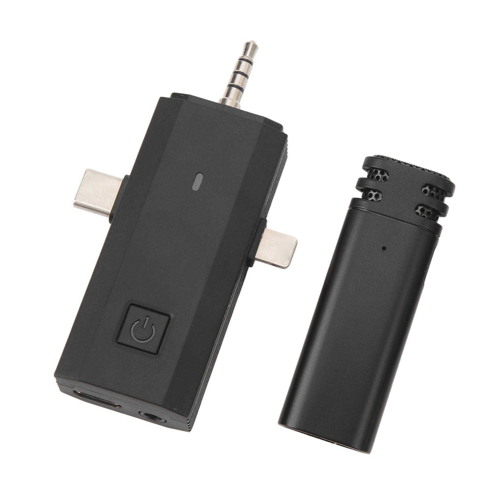 

Wireless Lavalier Microphone Stable Transmission Noise Reduction Windproof Lavalier Mic for Speech