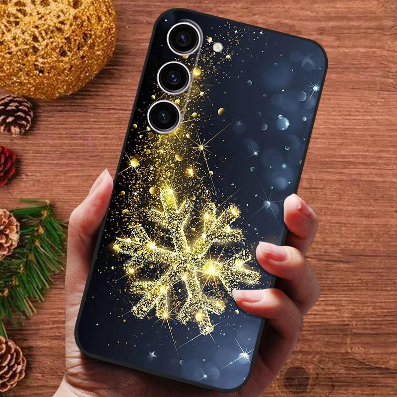 Vánoční malovaný kryt pro Samsung Galaxy S25 Ultra S25Plus Pouzdro Silikonové Měkké Fundas Pro Samsung S25 Plus Kryt telefonu s 25