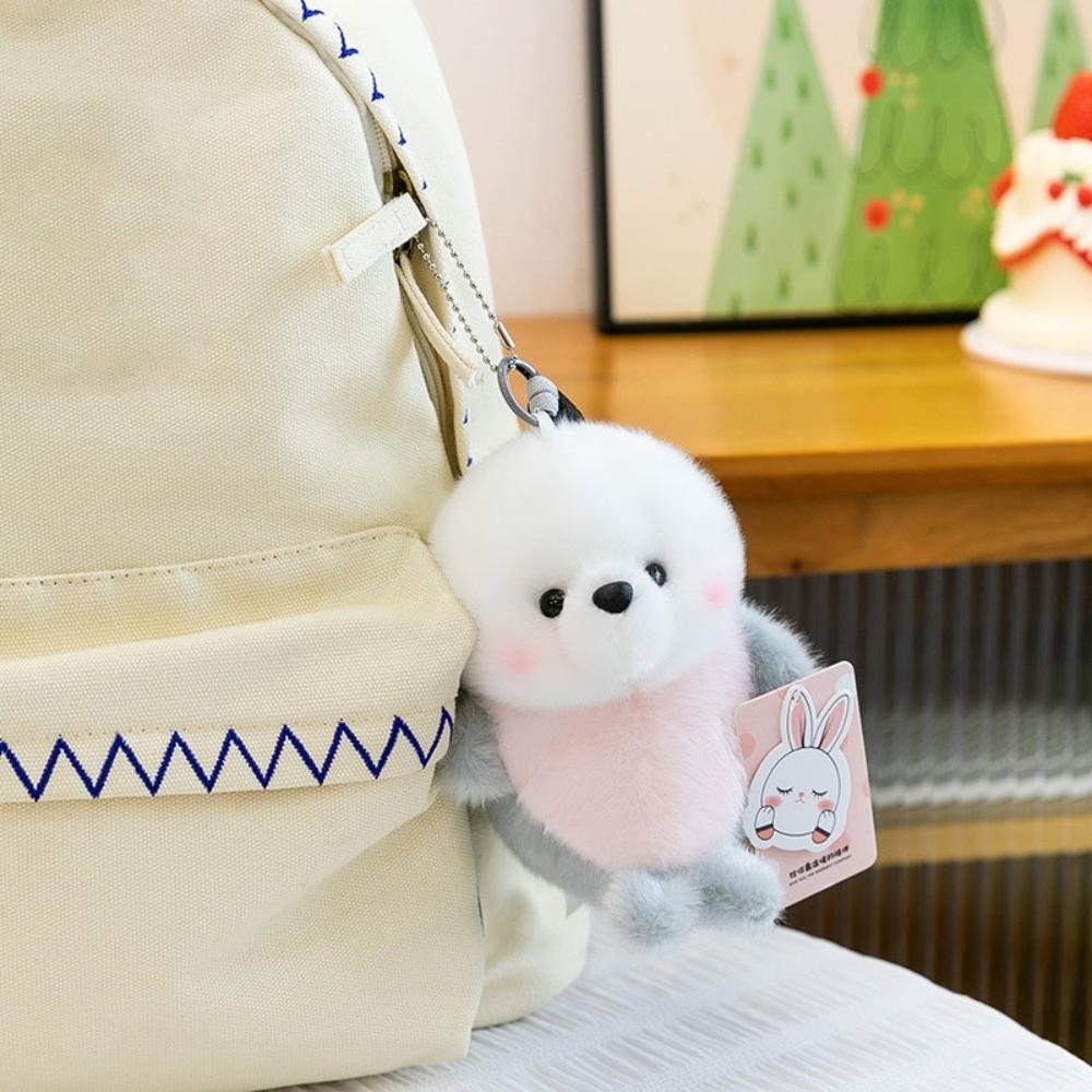 Orca Dolphin Bag Pendant Stuffed Animals Seal Key Chain Stuffed Keyring Plush Keychain  Gifts