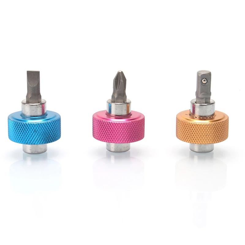 A96I-Finger Socket Driver Set(3Pcs), Drive Finger For Thumb Ratchet, Mini 1/4 Inch Grip Driver, Reversible Finger Ratchet