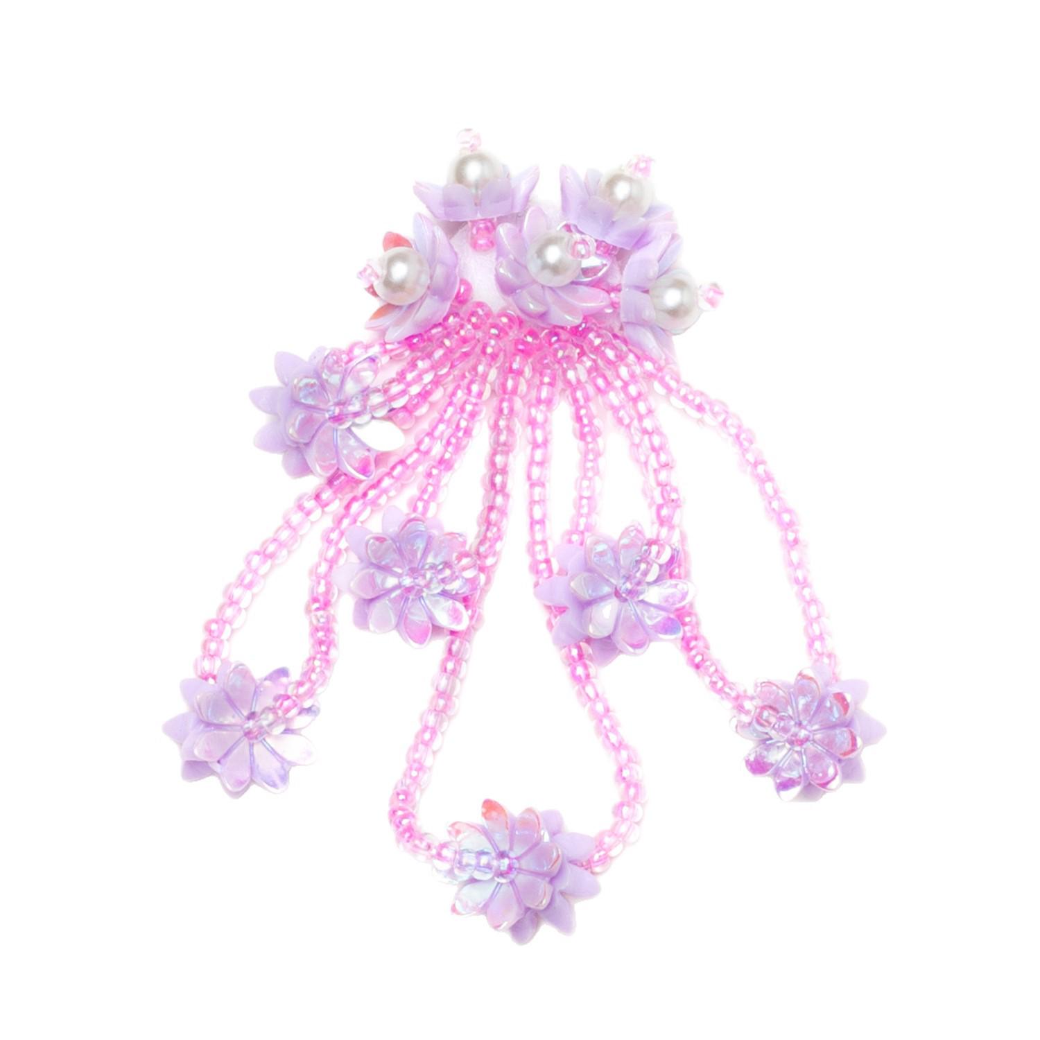 

Iridescent Tassel Flower Vine Hair Clip & Earring Beading Kit White One