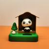 Car Ornaments For Dashboard Bobblehead Panda In Tree House Dashboard Decorations Solar Powered Car Ornaments Decorative Reusable