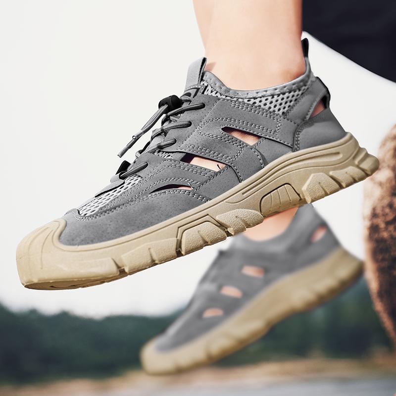 Men'  New Black  Fashion Style Lightweight Breathable Leisure Sports  Summer Grey   Sandals
