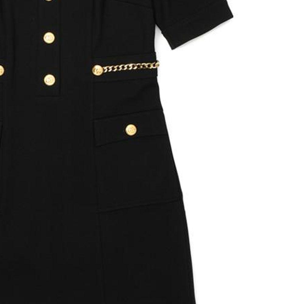 GUCCI Short Sleeved Dress Women's Black 693034-XJD8U-1000