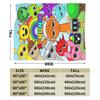 Horror Music  Sprunki Game Coral Fleece Plush Throw Blankets  Blanket for Home Travel Super Soft Plush Thin Quilt,