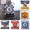 Football Cup Flag Club Linen Cushion Cover For Living Room Sofa Decor