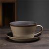 Vintage Ceramic Coffee Cup and Saucer Home Stoneware Breakfast Milk Mug Afternoon Tea Flower Tea Coffee Cup Couple Water Mug New