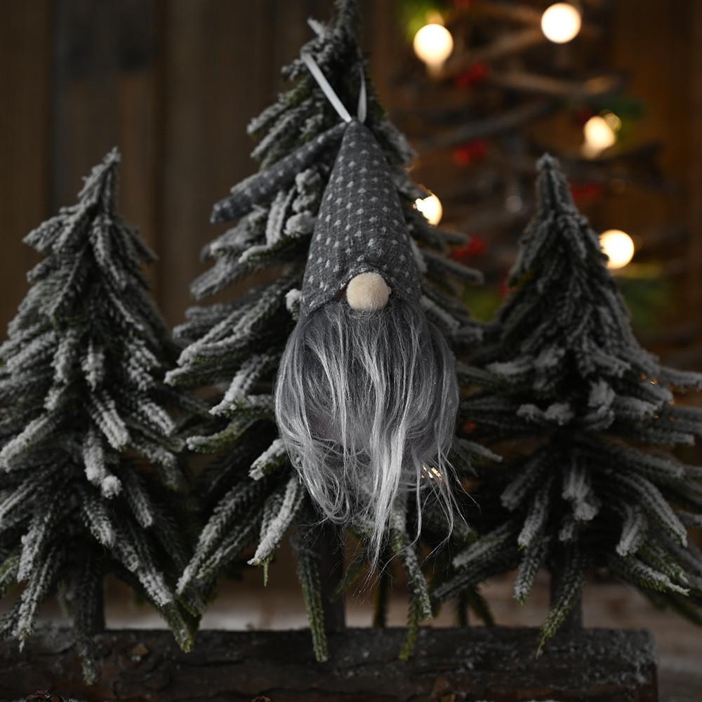 Adorable Forest Elder With Lights Hanging Ornament For Christmas Tree Decoration Gift