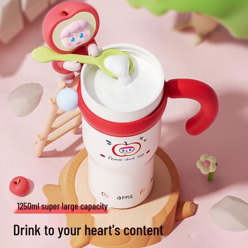 BabloV Flower Companion Double Star 800ml Ceramic Insulated Mug