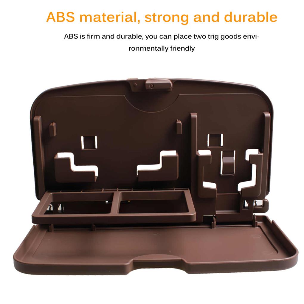 Dining Tray Snack Board Food Plate Folding Design ABS Handy Installation Vehicle Accessories Seats Meal Holder