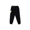 Li Ning Logo Printed Fleece Warm Cuffed Knitted Sports Pants Men Bottoms Black AKLP843-10