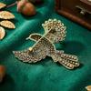 Luxury Rhinestone Bird Brooches for Women Unisex Fashion Animal Pins Friend Event Party New Gifts Jewelry Decoration Accessories