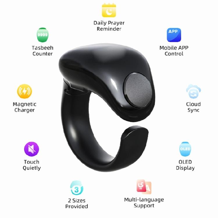 Electronic Tasbih Counter Weslamic Itasbih Zikr Digital Counting Accessory for Prayers, Up to 9999 Counts Waterproof