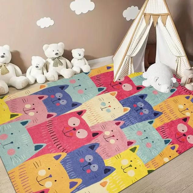 

Килимок для кота М який Протиковзкий Прямокутний Килимок Підходить для Вітальні Спальні та Зовнішніх Килимків Барвисті Килимки для Домашнього Декору 120x160cm