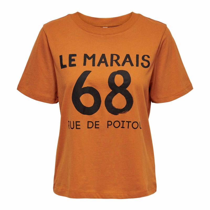 

Женская футболка Le Marais 68 с короткими рукавами и круглым вырезом JACQUELINE DE YONG