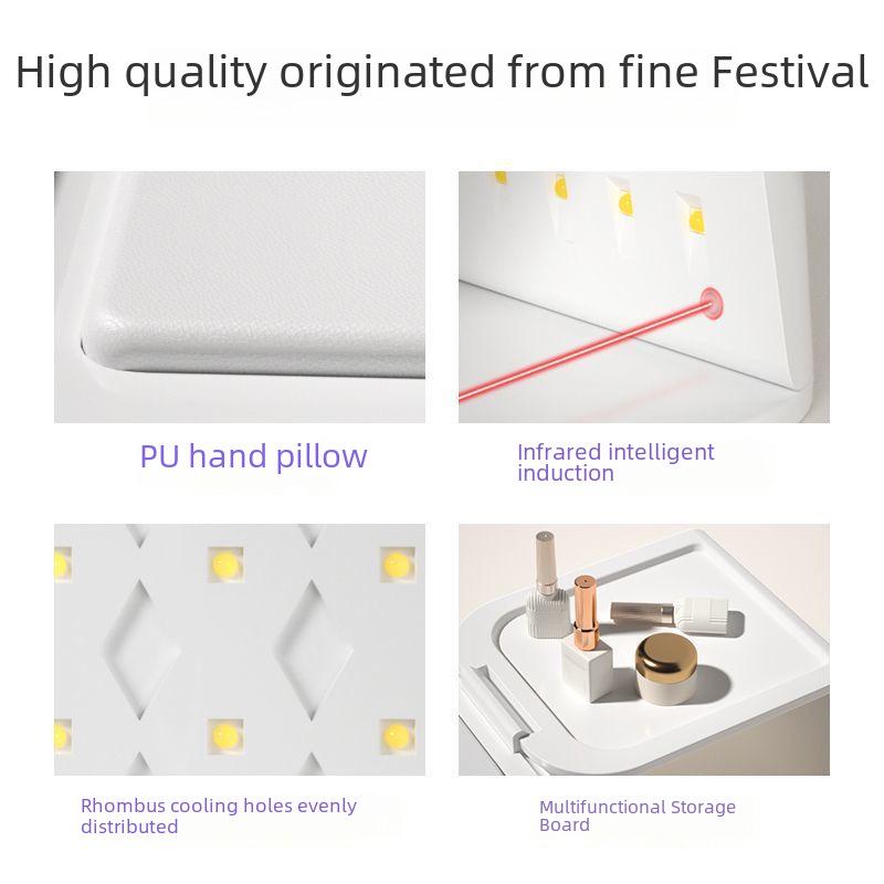 Hochleistungs-Schnelltrocknungs-Nagelkunstlampe: Kein Schwarzwerden der Hände, perfekt zum schnellen Trocknen von Nagellack.