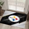 Tappeto in Cristallo di Velluto Design Pittsburgh Steelers Accogliente Non?Tappeto Stampato Antiscivolo per Camera da Letto Soggiorno Ingresso