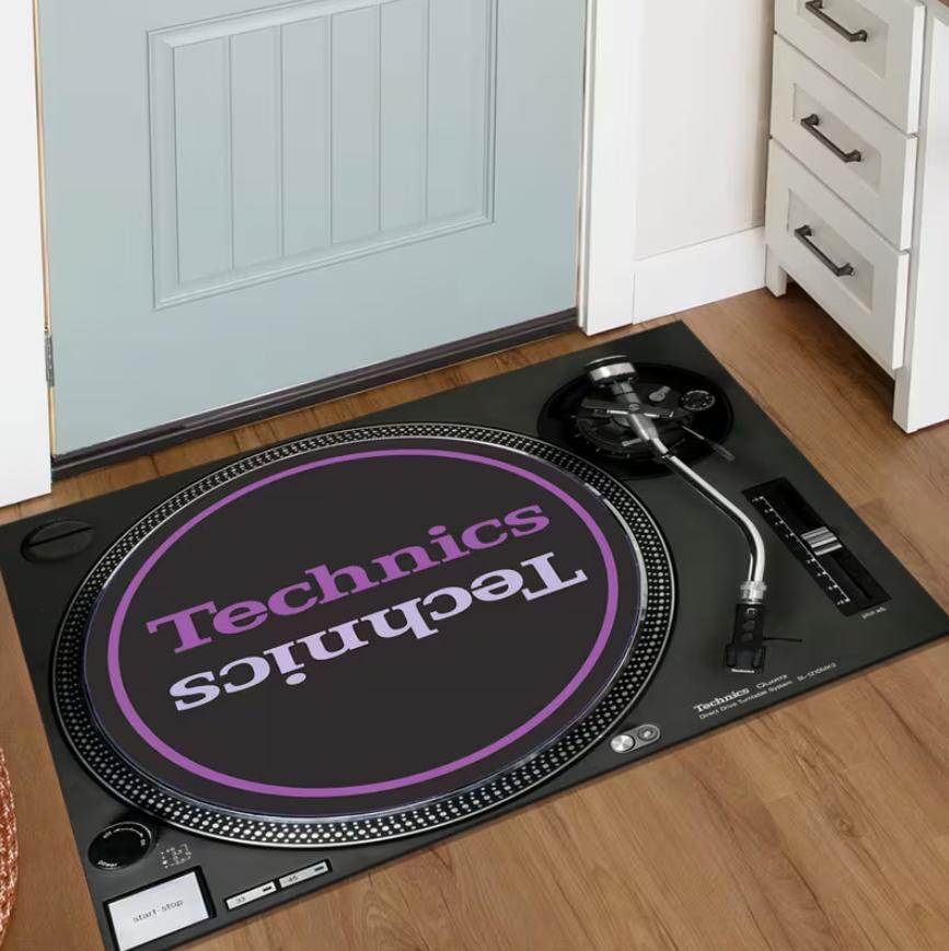 1 Cartoon Record Bedroom Carpet Kitchen Floor Mat Anti Slip Bathroom Living Room Carpet Entrance Door Mat Home Decorative Rugs