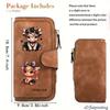 Scottish Highland Cow Pattern Women's Long Wallet Multi-functional Portable Snap Coin Purse Fun Design Perfect for Birthday Gift and Daily Use Ideal