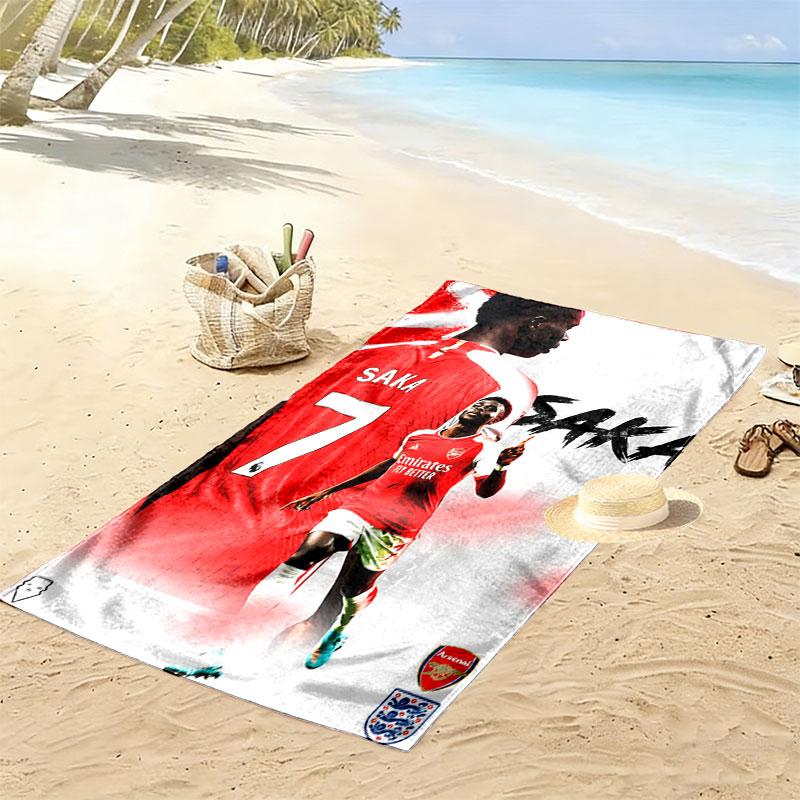 Bukayo Saka Soul Beach Towel, Large Soft Quick Dry Towel for Beach Camping Swimming
