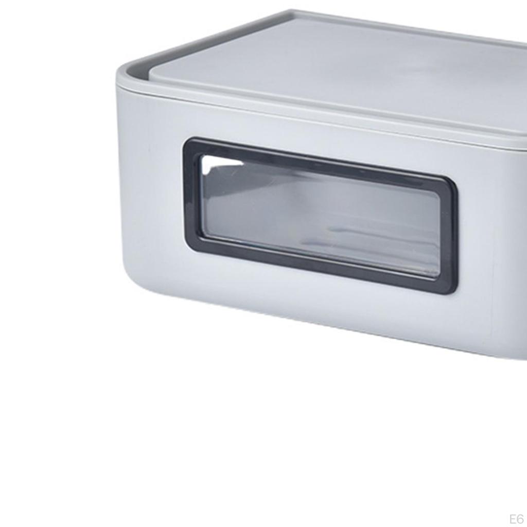 Storage Box Dustproof Cord Organizer Accessories Cover Wall Hanging for Computer Wires Living Room