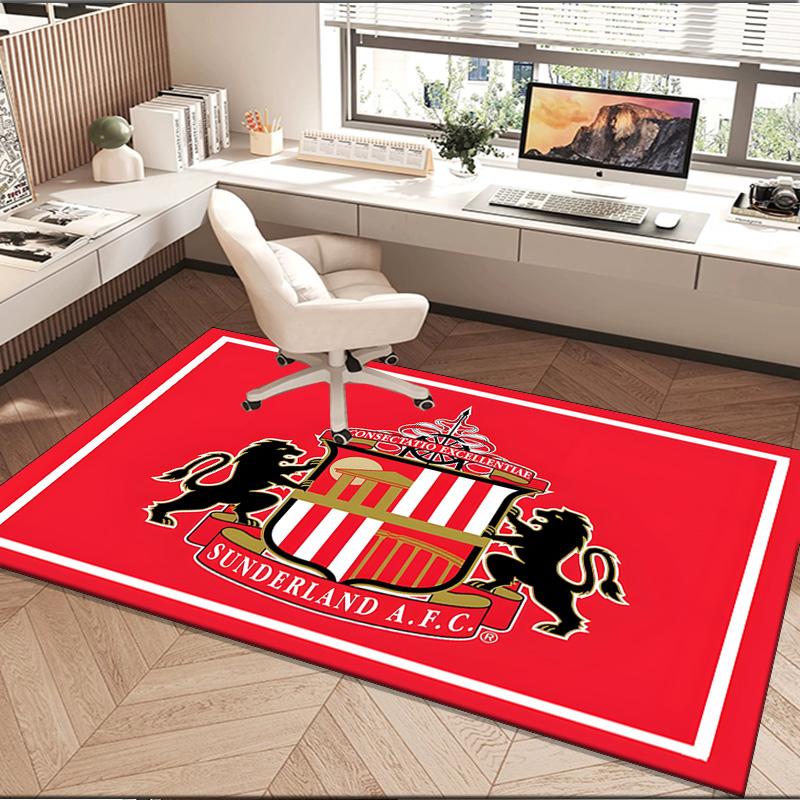 1PC rug Sunderland Crest Carpet, Chair Rug,Area Rug for Office Bedroom living rooms bedroom, Doormat decor Christmas fan gifts