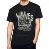 Teeshirts Crew Neck Tshirt for Unisex Comfortable Short Sleeve Shirt Waves Cat Face Graphic Design New Arrived Daily Wear