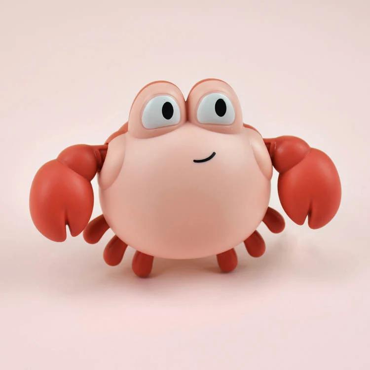1 Peça Brinquedos de Banho Caranguejo Fofo Chuveiro de Bebê Brinquedo de Corda para Nadar Brinquedo de Brincar Piscina Acessórios Brinquedo de Brincar para Bebê Praia Brinquedos de Água