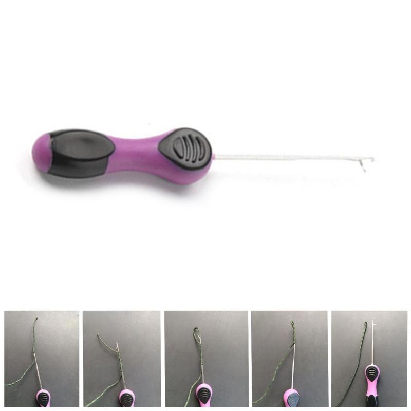 4Pcs Fishing Baits Needle Baiting Needle Tool Replacement Fishing Splicing Needle Baiting Hook Drill Rig Tool Easy To Use